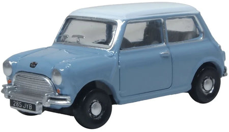Austin Mini Speedwell Blue 76MN010 by Oxford Diecast 1:76