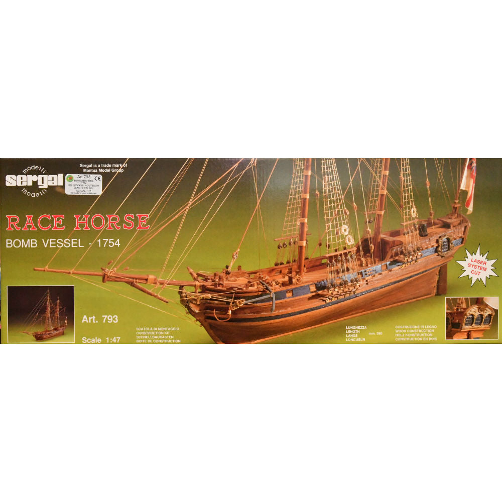 Mantua Models 1:47 HMS Racehorse Wooden Model Ship Kit