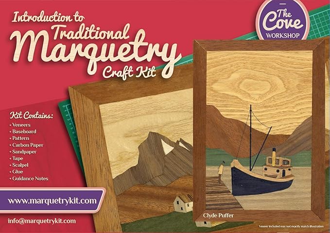 Wooden Marquetry Kit  Clyde Puffer