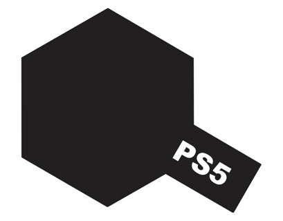 Tamiya PS-5 Polycarbonate Black Spray Paint swatch