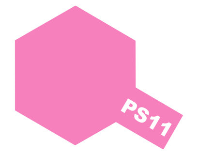 Tamiya PS-11 Pink Polycarbonate spra paint colour swatch