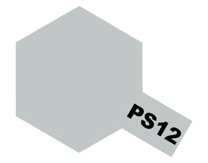 Tamiya PS-12 Silver Polycarbonate Spray Paint colour swatch