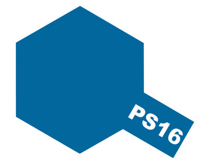 Tamiya PS-16 Polycarbonate Metallic blue spray paint colour swatch