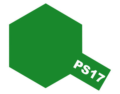 Tamiya PS-17 metallic Green Polycarbonate Spray Paint colour swatch
