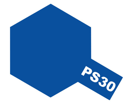 Tamiya PS-30 Brilliant Blue Polycarbonate Spray Paint colour swatch