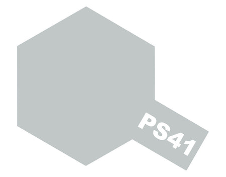 Tamiya PS-41 Bright Silver Polycarbonate Spray Paint colour
 swatch