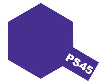Tamiya PS-45 Translucent Purple polycarbonate spray paint colour swatch