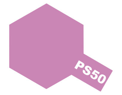 Tamiya S-50 Sparkling pink alumite polycarbonate spray paint colour swatch