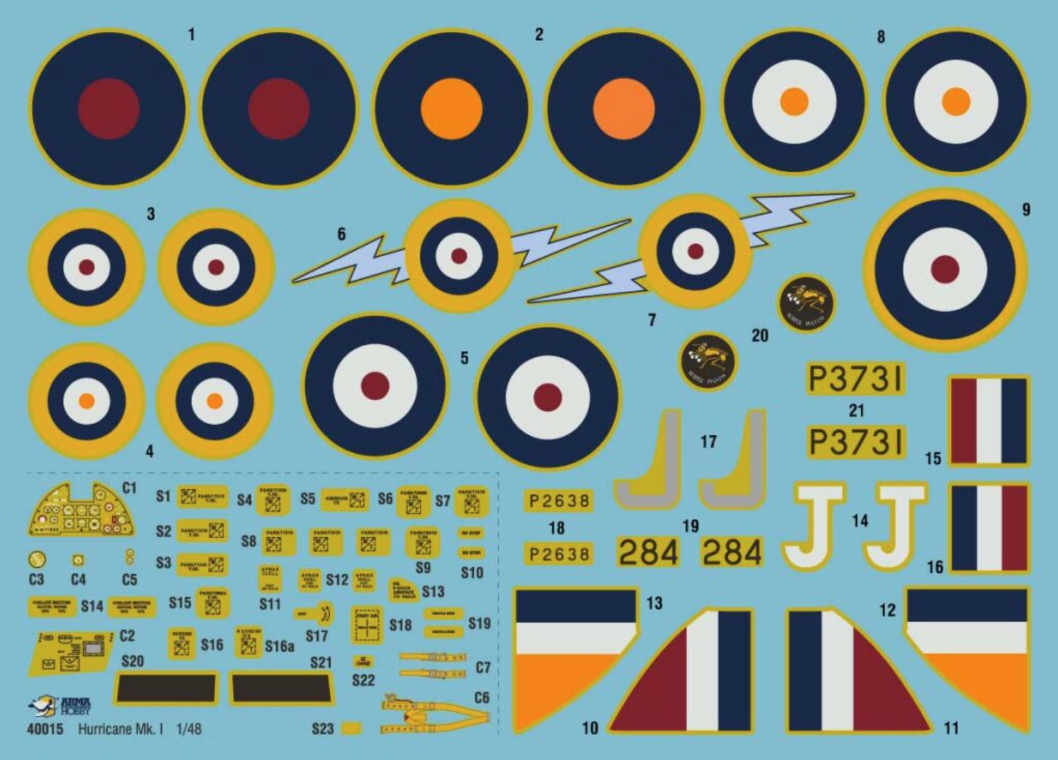 Hawker Hurricane Mk I Trop 1:48 By Arma Hobby AH40016