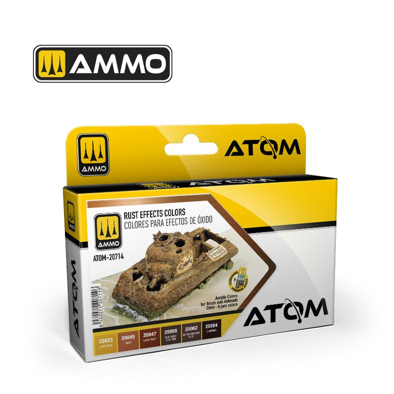 Rust Astom Atom 20714 Rust Effects Colours Set (6 colours)