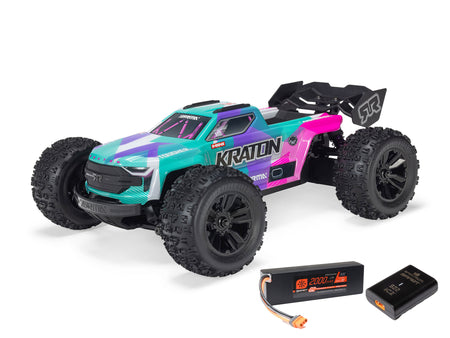 Arrma 1:16  Mini Kraton 3S DSC 4x4 RTR with Battery, Smart Charger Teal/PInk