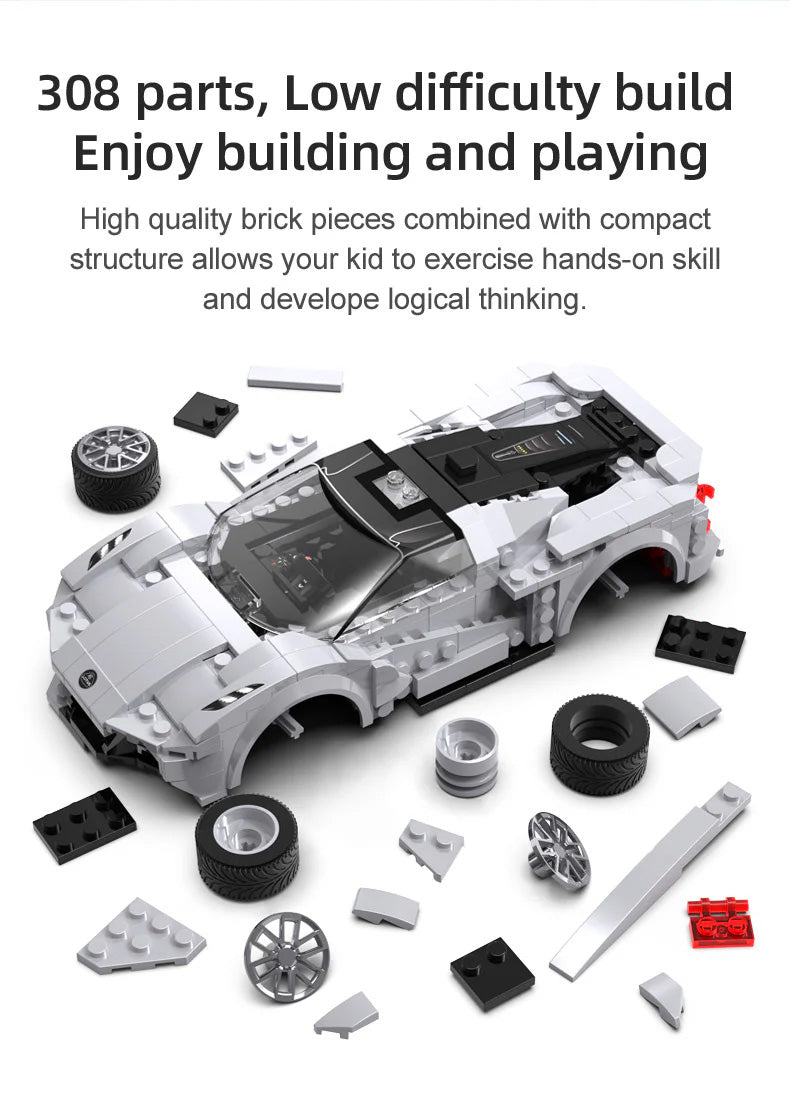 CaDA 1:18 Lotus racing car Radio Control Brick Model- 308pcs - C51071W_14