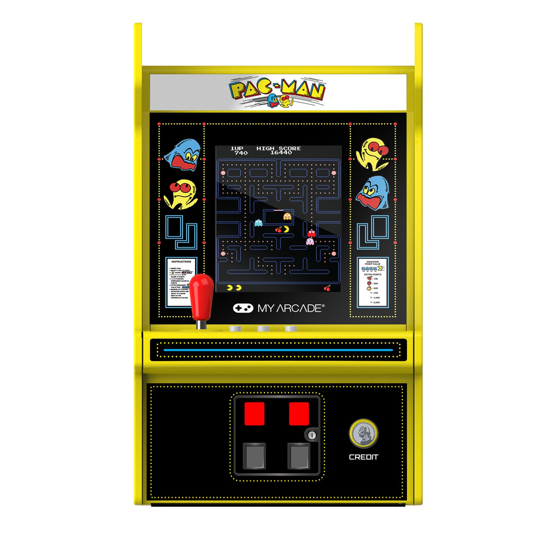 Pac-Man Micro Player Pro 6.7" Portable Retro Arcade  DGUNL4194