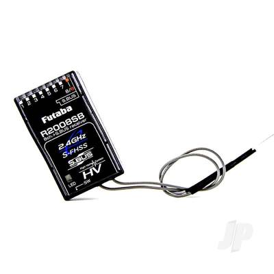 Futaba R2008SB radio receiver on a white background