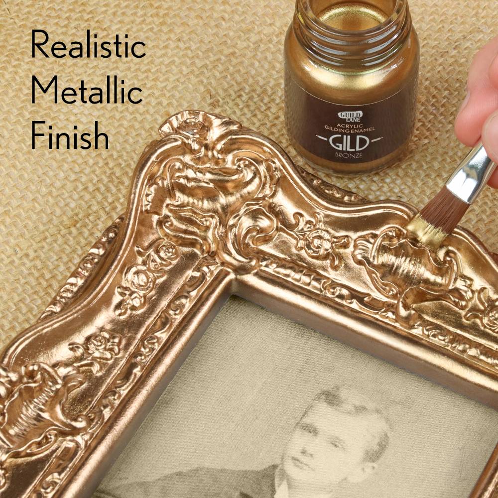 Bronze Acrylic Gilding Enamel Paint 30 ml by Guild Lane