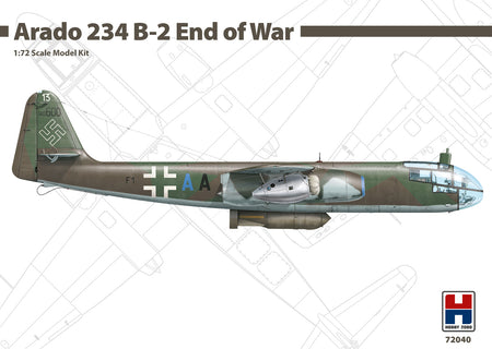 Arado 1:72 234 B-2 End of War by Hobby 2000 H2K72040 Plastic Model Kit