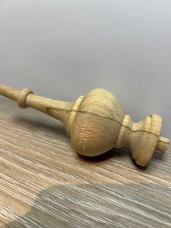 Beechwood Urn Finial 120mm high bare wood W80091