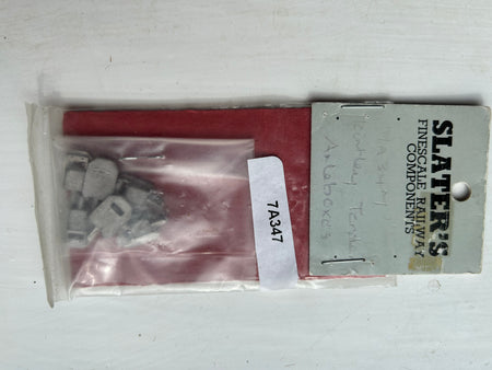 Slater's 7A347 Kirtley Tender Axle Boxes (6) white metal model railway spare