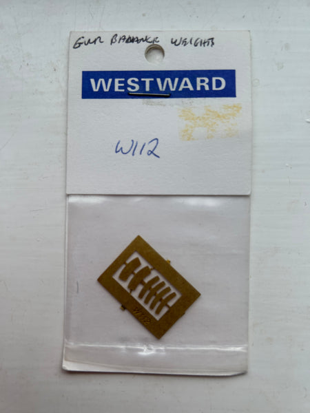 Westward W112 GWR Etched brass Balance Weights OO Gauge