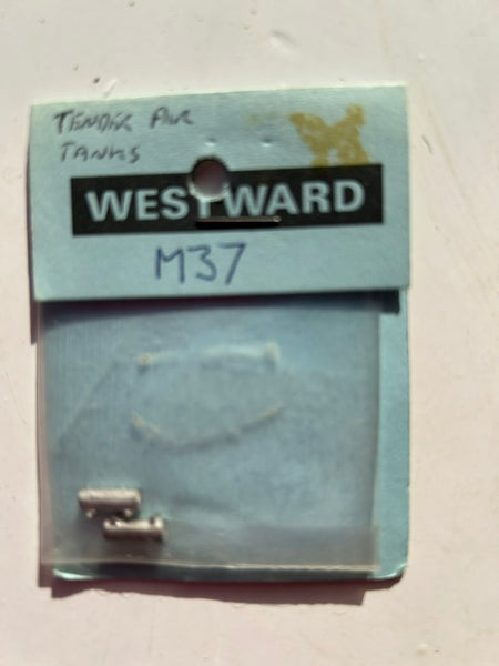 Midland Railway Tender Air  Tanks M37 by Westward OO Gauge in white metal