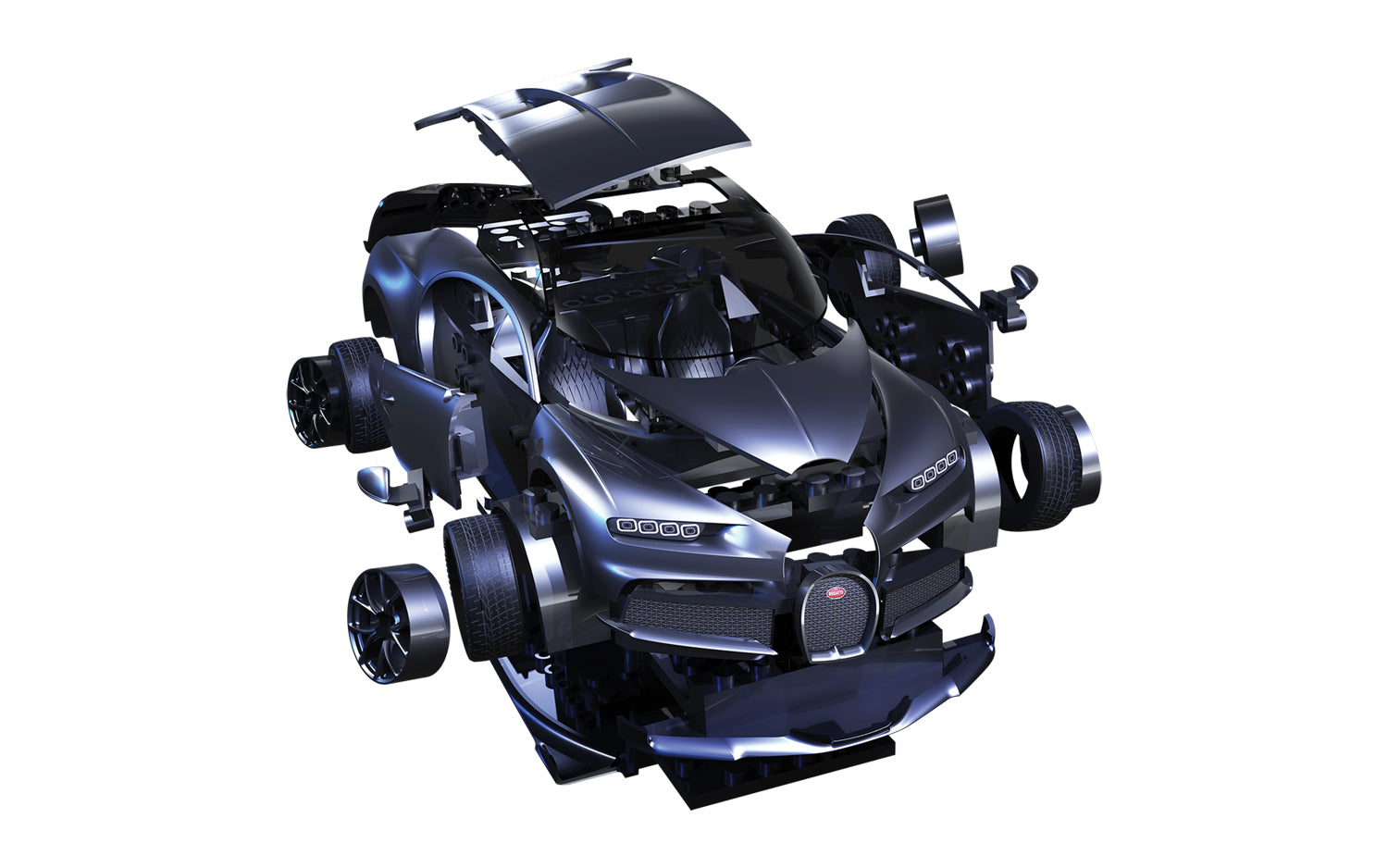 Airfix Quickbuild Bugatti Chiron - Black