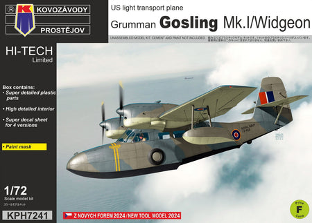 Gurmman Gosling Mk.1/Widgeon US Light Plane 1:72 KPH7241 Plastic Model Kit