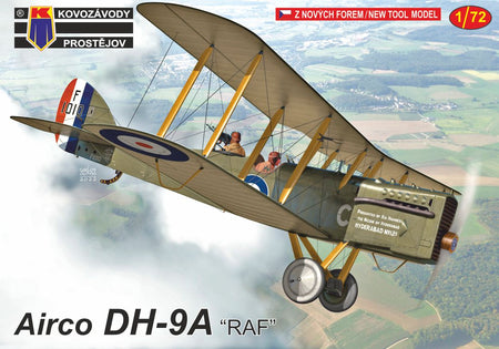 Airco DH-9A "RAF" 1:72  Biplane Plastic Model Kit by Kovozavody  KPM0311