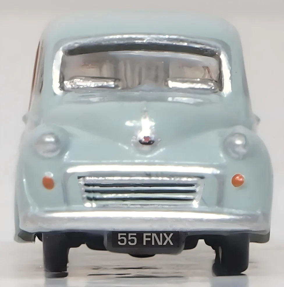 Oxford Diecast 1:148 Morris Minor Traveller Smoke Grey N Gauge