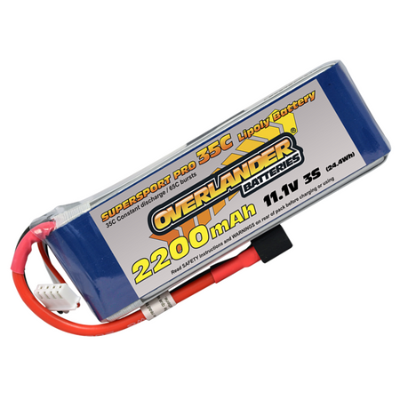 Overlander 2200mAh 11.1V 3S Lipo Supersport Pro 35C with XT60 connector 2646