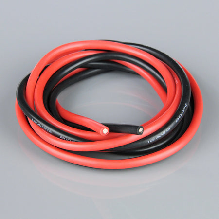 Silicone Wire 12AWG  680 Strand 4 ft (1.2m Red and Black RDNSC010140