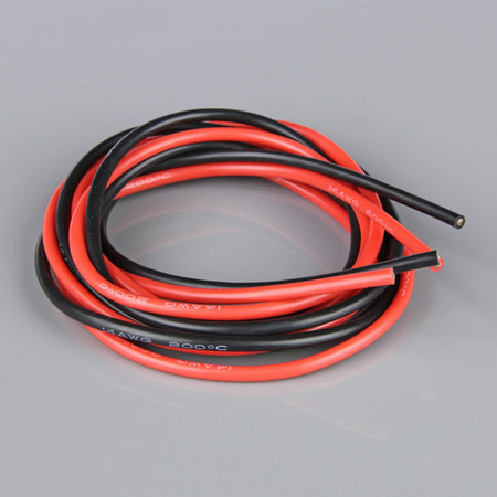 Silcone Wire 14AWG 400 strand  4 feet (1.2m) Red and Black RDNAC010141