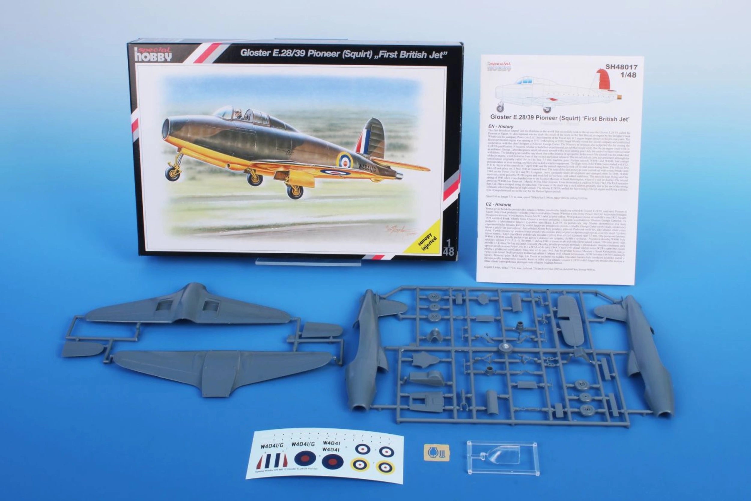 Special Hobby 1:48 SH 48017 Gloster E.28/39 Pioneer (Squirt) "First British Jet"