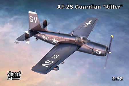 Grumman AF-2S Guardian "Killer" 1:72 Plastic Model Kit By Sword SW72163