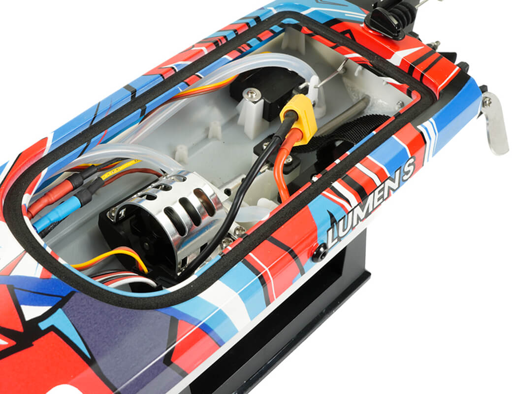 Volantex Arrobolt LumenSR40 Brushless Boat RTR Combo Red with LED Lights