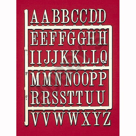 CT34/103 3D 1/2 inch gold sticky back letters