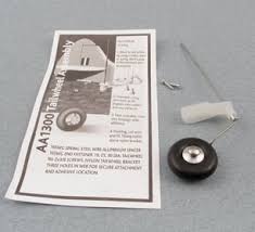 Logic F-RAA1300/30 Tailwheel Set - 30mm Wheel on 16SWG with Fixing Screws