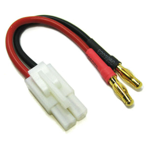 connector with red and black wires on a white background