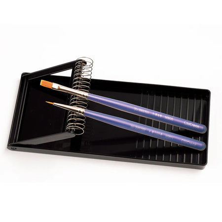 paintbrush holder showing 2 paintbrushes