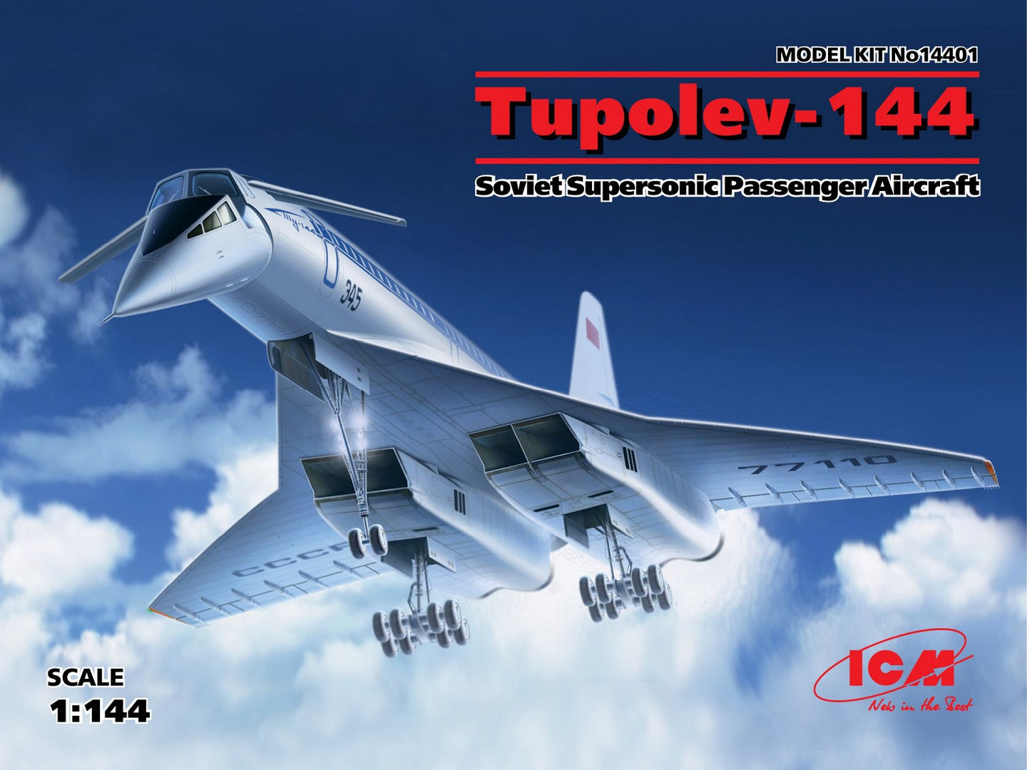 ICM 1/144 Tupolev-144, Soviet Supersonic Passenger Aircraft 14401 - icm14401_02
