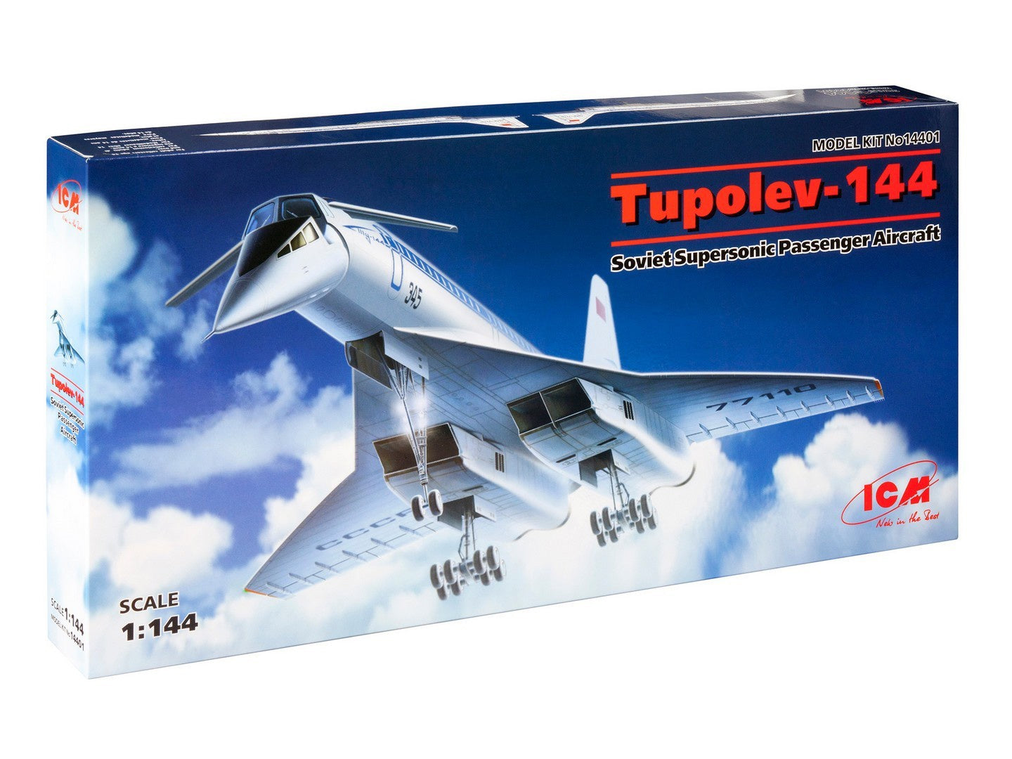 ICM 1/144 Tupolev-144, Soviet Supersonic Passenger Aircraft 14401 - icm14401_03