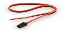 An orange  30cm servo lead with a male JR connector.