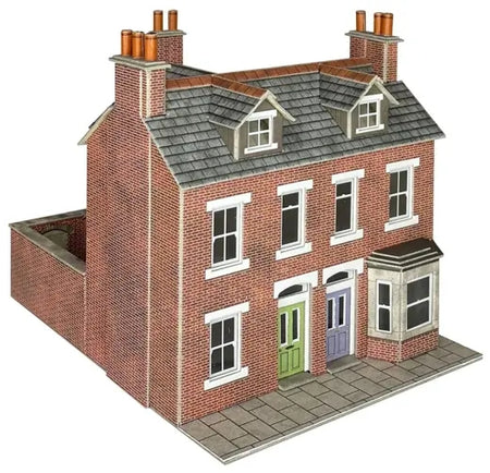Metcalfe PO300 Red Brick Terraced Houses OO/HO