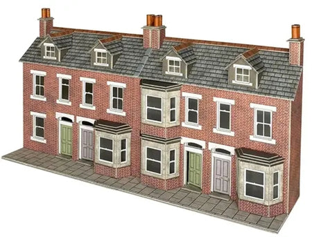 Metcalfe PO302 Low Relief Red Brick Terraced House fronts