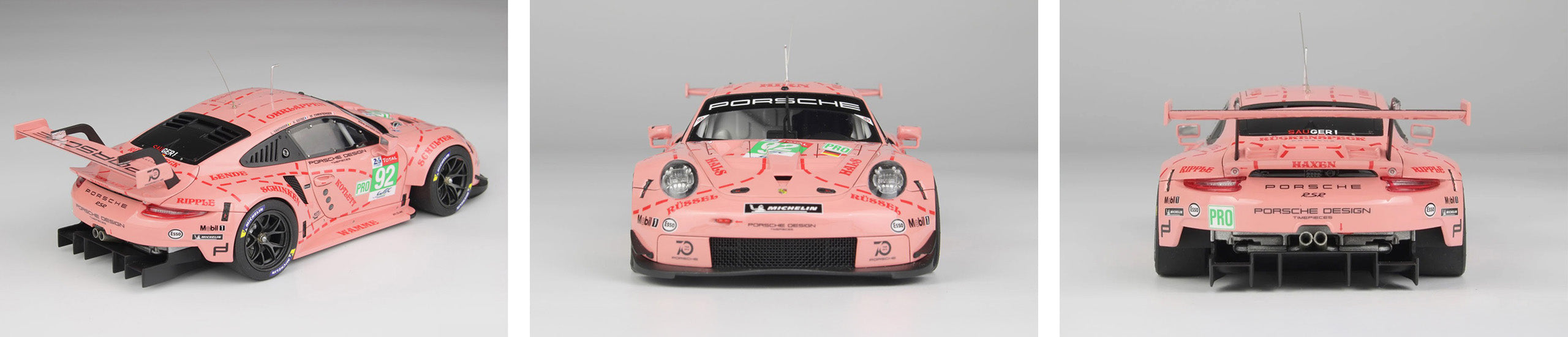 NuNu 1:24  Porsche 911 RSR 2018 LM GTE Class Winner  Pink Pig NU24040