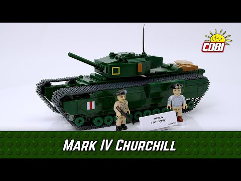 Cobi  1:35 Mark IV Churchill Tank 3128 Brick Model