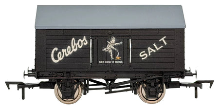 Model railway wagon with 'Cerebos Salt' branding on a white background