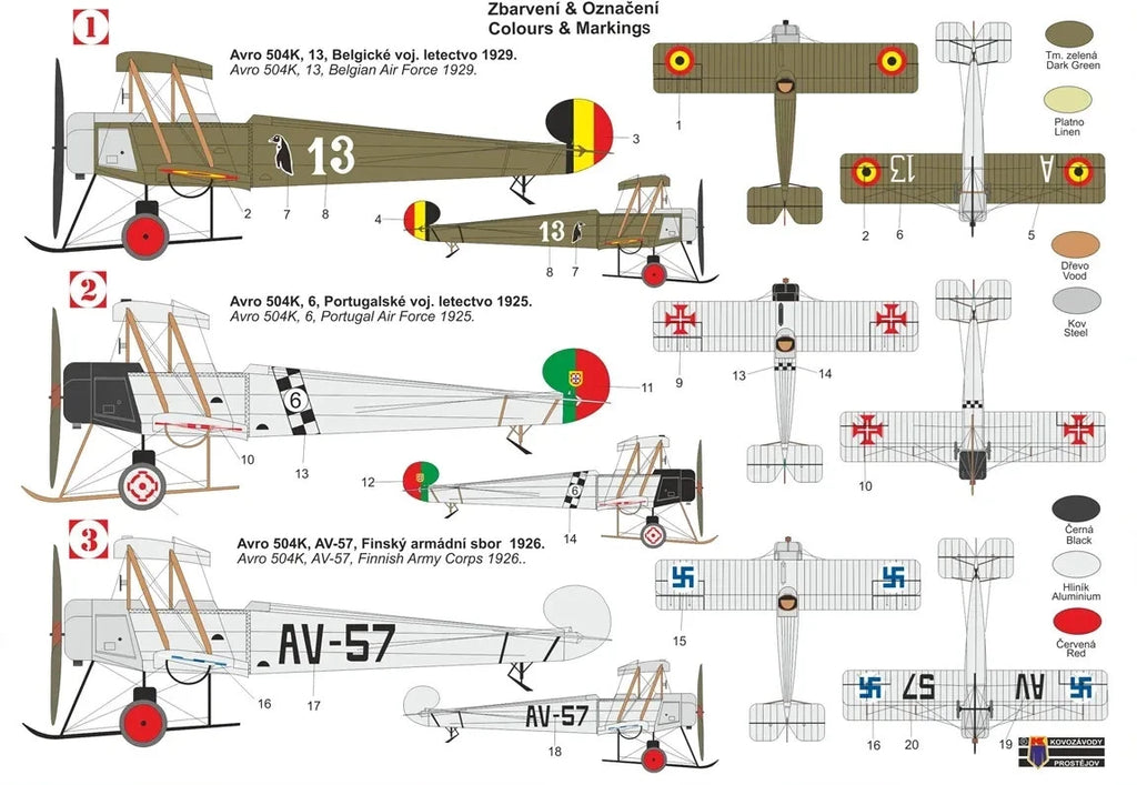 KPM0462 1:72 Avro 504K 