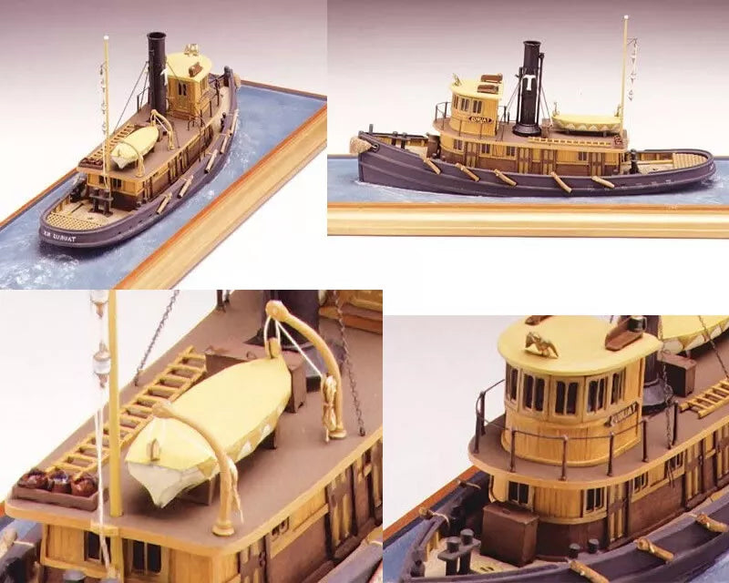 Taurus  1:96 American Steam Towboat 1900 Wooden model ship kit
