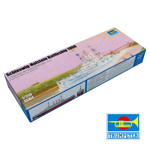 Trumpeter 1:350  German Navy Schleswig-Holstein 1908 Battleship Plastic Model Kit 05355