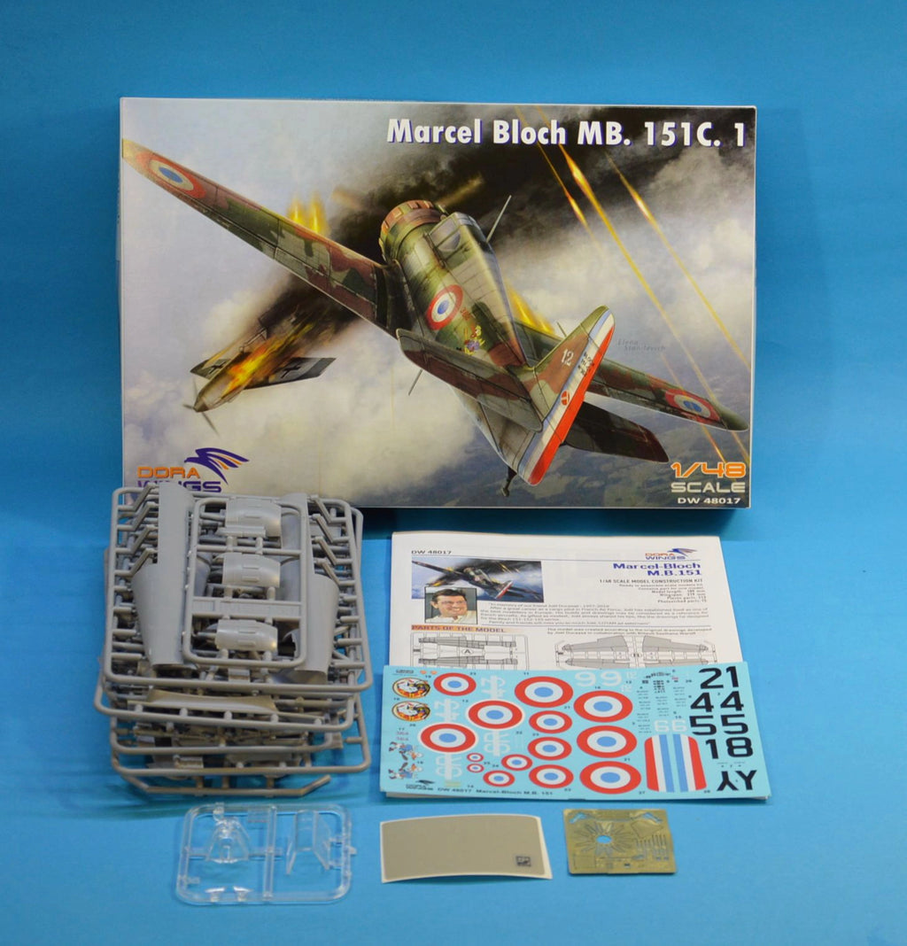 Dora Wings DW48017  1:48 Marcel Bloch MB.151C.1 Plastic Model Kit